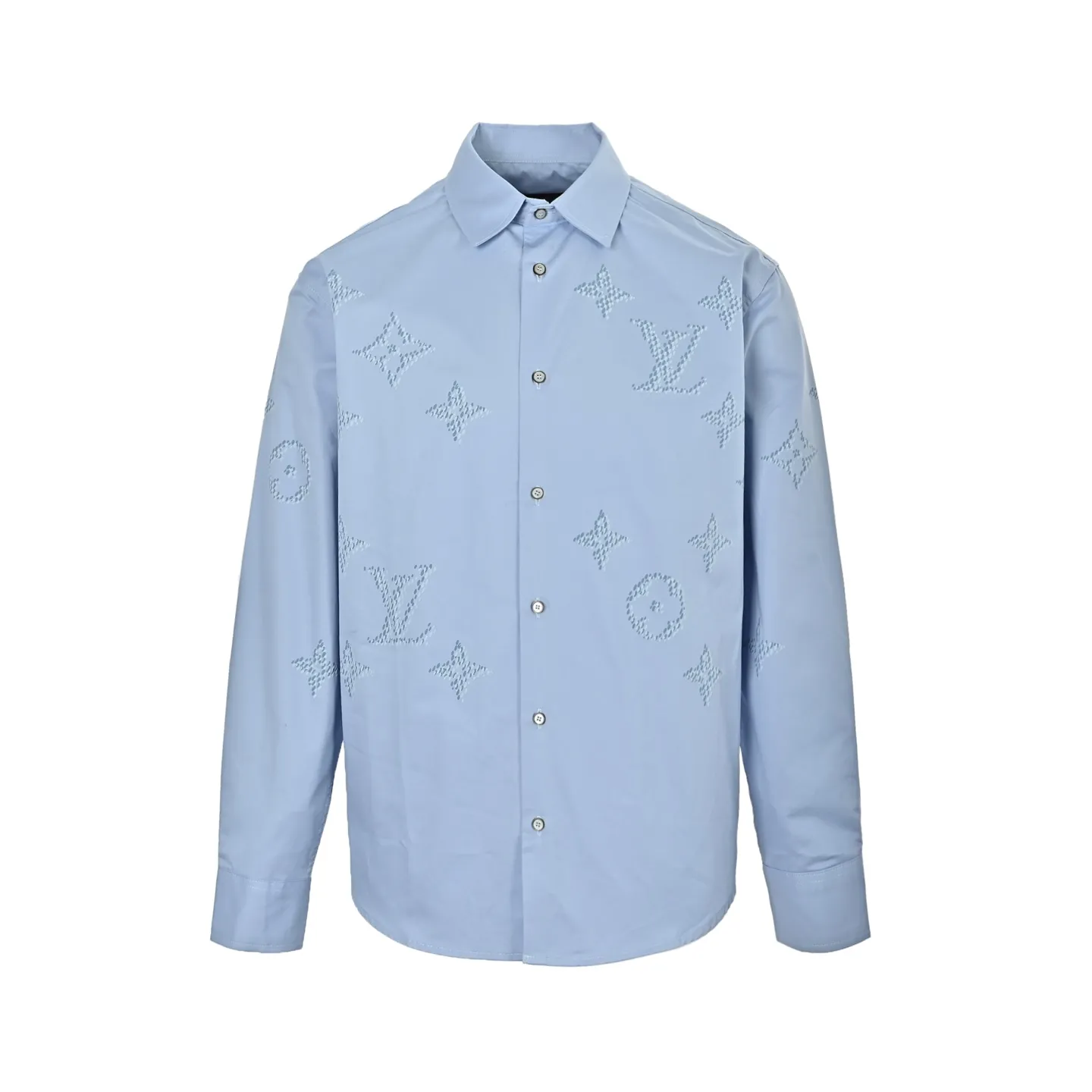 Louis Vuitton/Louis Vuitton dark pattern old flower lapel shirt